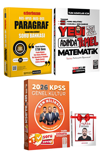 Pegem Akademi Yayıncılık Benim Hocam 2026 KPSS Sen Bilirsin Soru Cevap Kitabı...