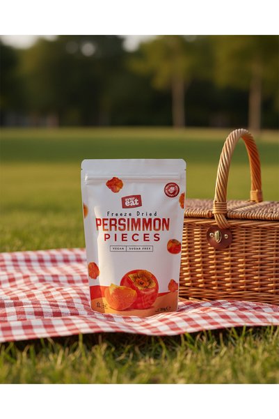 EverEat Trabzon Persimmon Dried Fruit Chips - Freeze Dried Crispy Persimmon