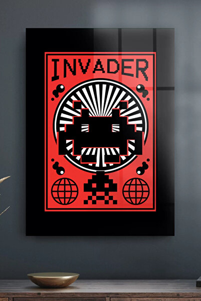 Decovetro Tablă de sticlă Invader cu scris