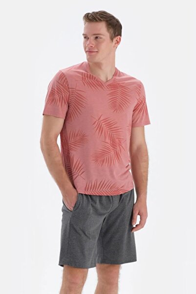 Eros 33062 طقم بيجامة رجالي قطني بأكمام قصيرة مع شورت