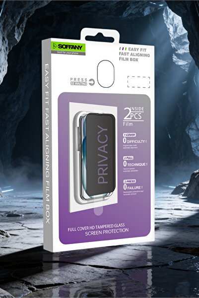 Soffany GL79-025 iPhone 14 Pro Max Hayalet Ekran Cam Koruyucu (2 Adet)