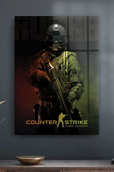 Decovetro Αφίσα Counter Strike Ct σε γυάλινη επιφάνεια