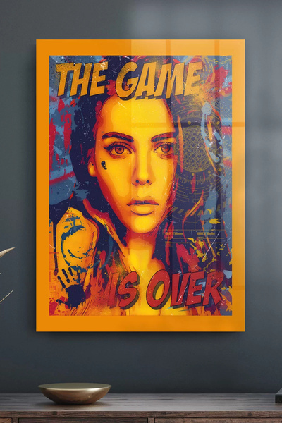 Decovetro Tablă de sticlă cu textul Game Over