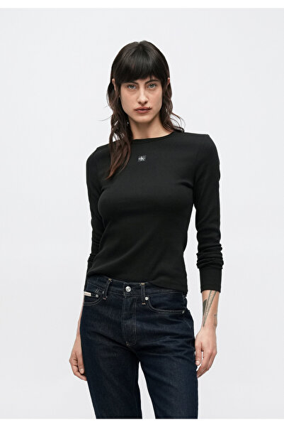 Calvin Klein Women's Brand Logo Black T-Shirt Suitable for Daily Use Lv047E20...