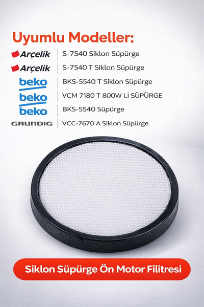 Beko Filtru de protecție a motorului compatibil Bks 5540 T