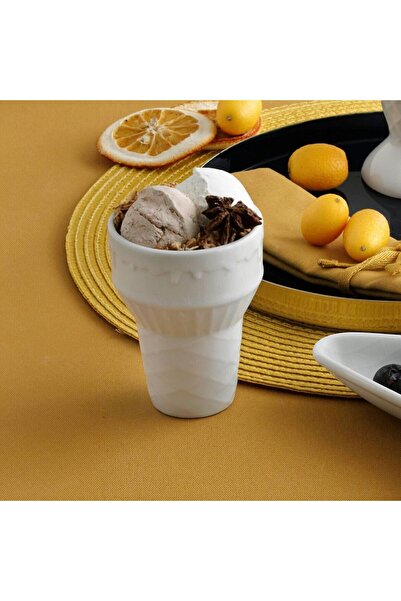 Güral Porselen Δοχείο παγωτού Güral 2 τεμαχίων 10 εκ.