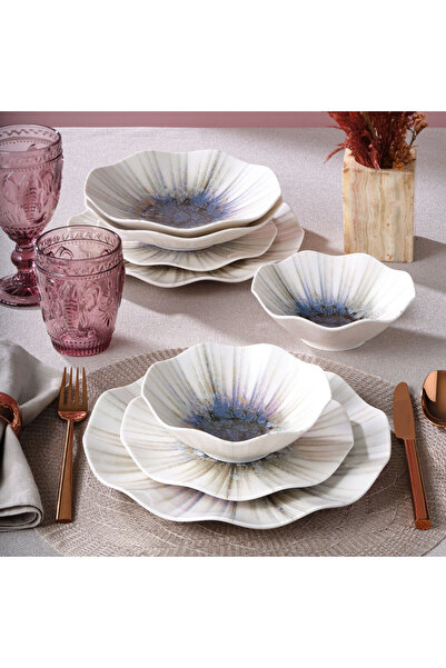 Güral Porselen Nesrin 24 Parça 6 Kişilik Yemek Takımı 1986