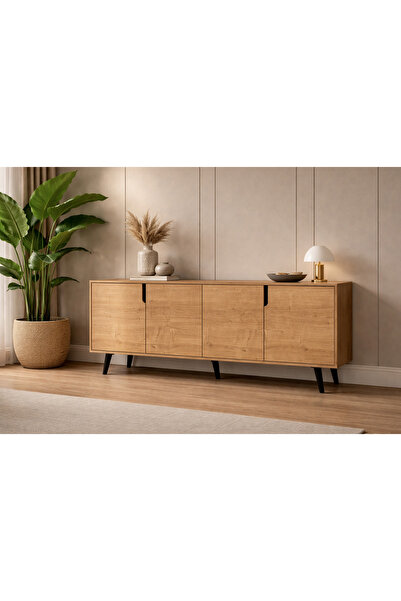 VM VERTEX MOBİLYA Latina Modern Konsol 180 Cm Safir Meşe