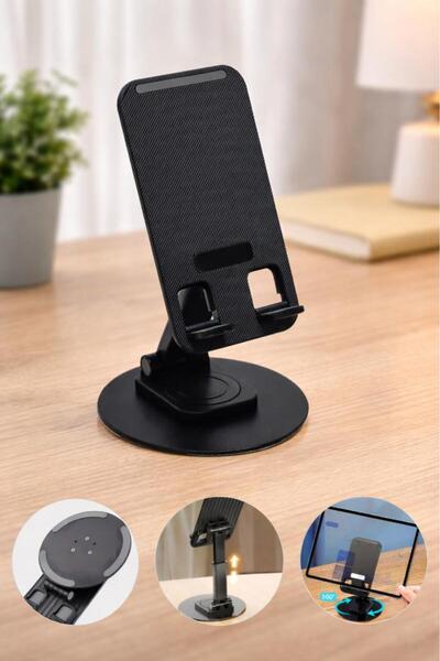 DEMPOWER 360° Döner Alüminyum Ayarlanabilir Telefon ve Tablet Standı 1 ADET
