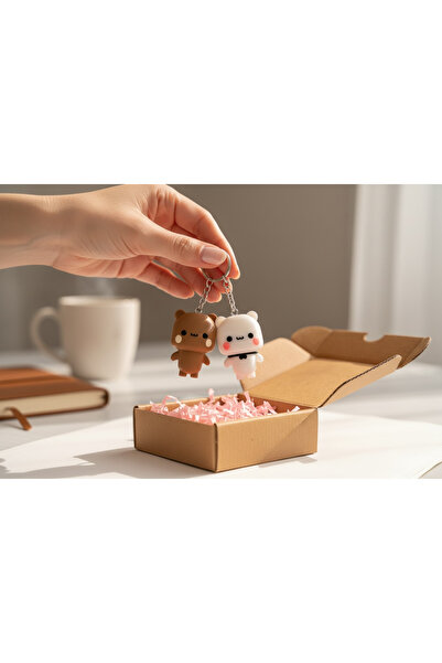 İLSADESİGN Dudu ve Bubu Çift Set Figür Anahtarlık