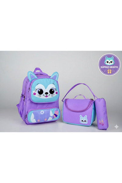 shop Set de 3 piese compatibil cu școala primară - rucsac ortopedic cu figuri...
