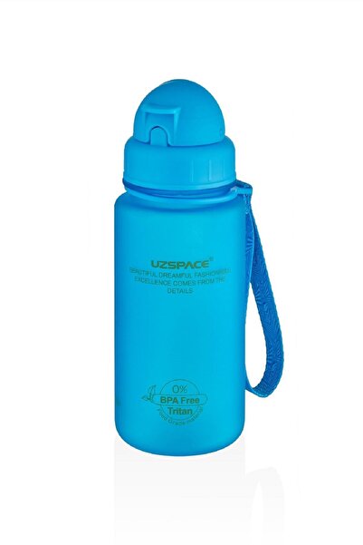 Uzspace زجاجة مياه تريتان سعة 400 مل مع شفاطة، مقاومة للتسرب، خالية من مادة B...
