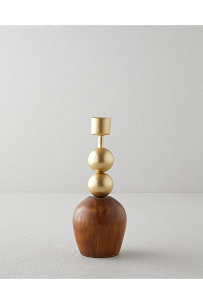 English Home Edno Dekoratif Obje 8,5x8,5x22 cm Kahve