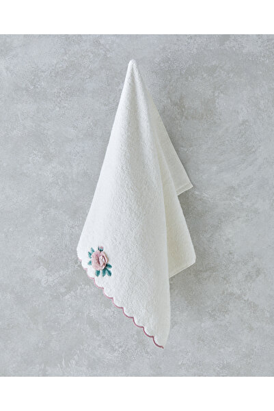 English Home Prosop de față din bumbac brodat Rossy 50x80 cm Ecru