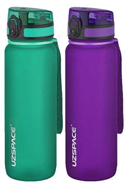 Uzspace مجموعة من قنينتين من التريتان سعة 800 مل، 14 لونًا مختلفًا، خيارات مت...