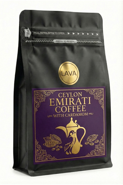 Lava Roastery قهوة سيلان إماراتية بالهيل - 1 كجم مزيج عطري فاخر طازج