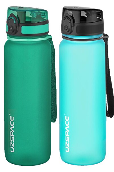 Uzspace مجموعة من قنينتين من التريتان سعة 800 مل، 14 لونًا مختلفًا، خيارات مت...