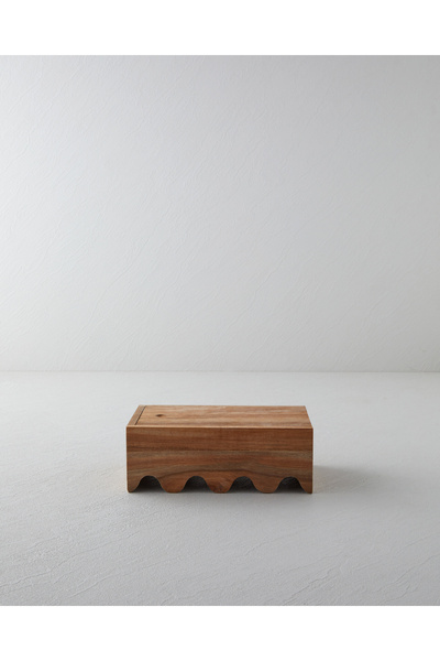 English Home صندوق ديكور أكاسيا 25×15 سم بني داكن