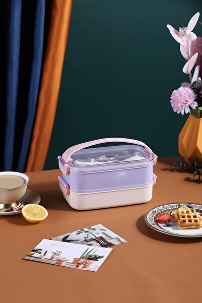 Vagonlife Bento Lunch Box Ofis-okul Için Yeni Nesil Sefer Tası Taşınabilir Ye...