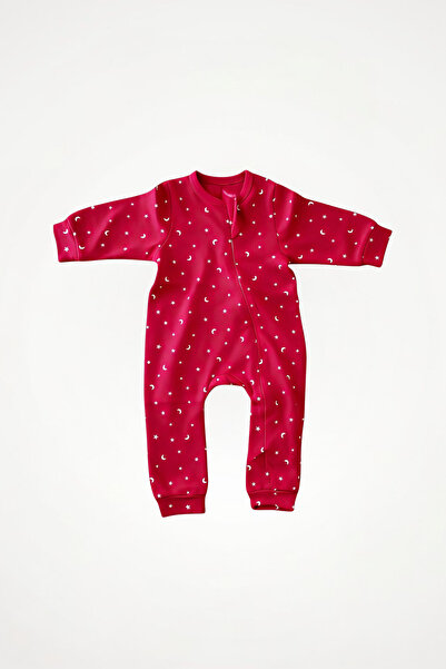 Newteam طفلة - رقبة دائرية، كم طويل، 100% قطن، بدون حذاء، بذلة بسحاب