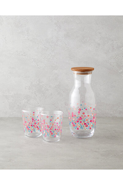 English Home Auro Cam 3 Parça Su Takımı 1000 ml + 315 ml Renkli