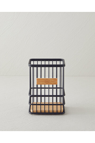 English Home Moira Metal Kaşıklık 11x11 cm Siyah