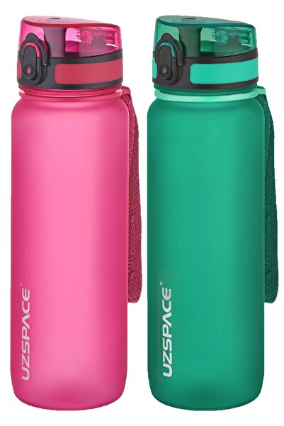 Uzspace مجموعة من قنينتين من التريتان سعة 800 مل، 14 لونًا مختلفًا، خيارات مت...