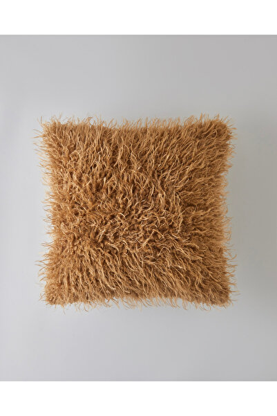 English Home Fluffy Plush Cushion Cover 45X45 cm Light Brown