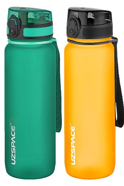 Uzspace مجموعة من قنينتين من التريتان سعة 800 مل، 14 لونًا مختلفًا، خيارات مت...