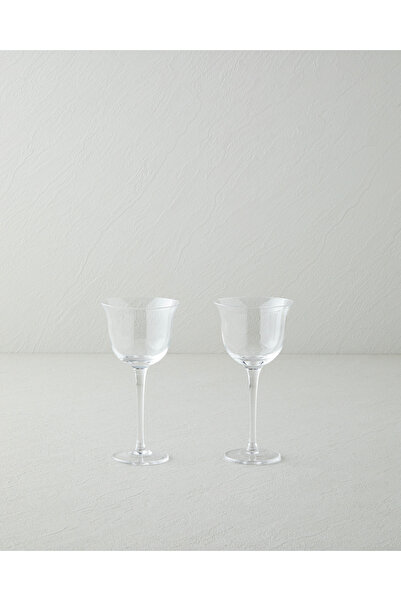 English Home Lustrous Kristal 2’li Kahve Yanı Kadeh 115 ml Şeffaf