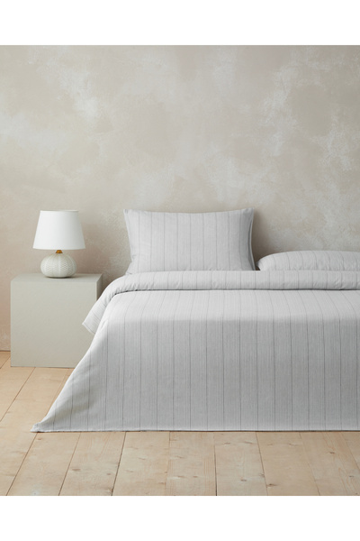 English Home Line Mesh İpliği Boyalı Çift Kişilik Çarşaflı Nevresim Takımı 20...