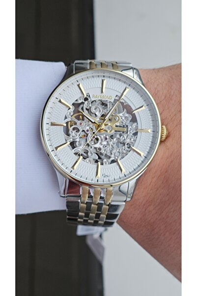 Raymond Skeleton Limited Edition Men's Wristwatch - Skeleton Automatic - Stai...