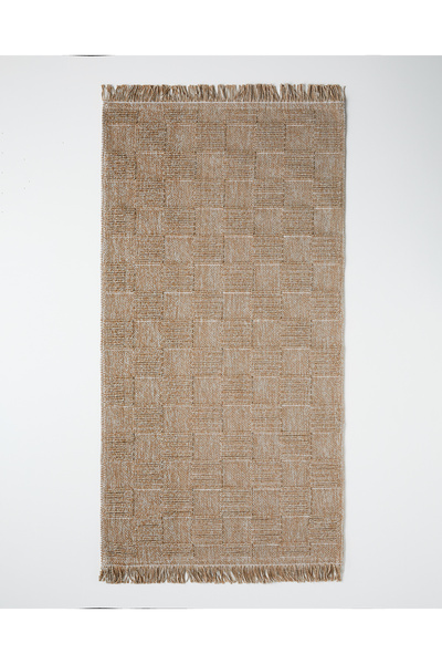 English Home Checker Bukle Kilim 80x150 cm Natural