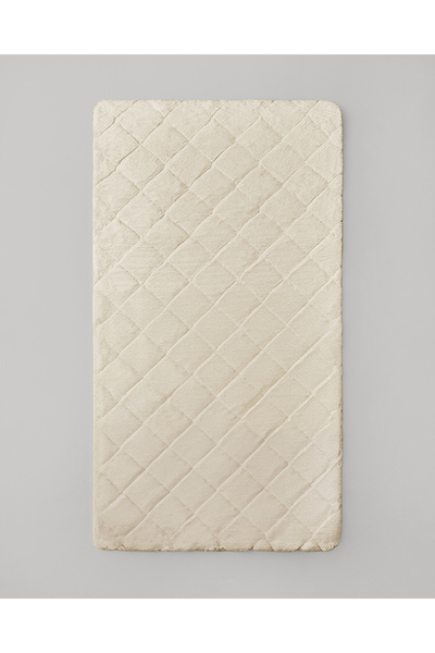 English Home Soft Touch Rabbit Pelüş Halı 80x150 cm Bej