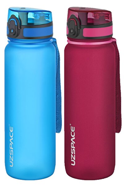 Uzspace مجموعة من قنينتين من التريتان سعة 800 مل، 14 لونًا مختلفًا، خيارات مت...