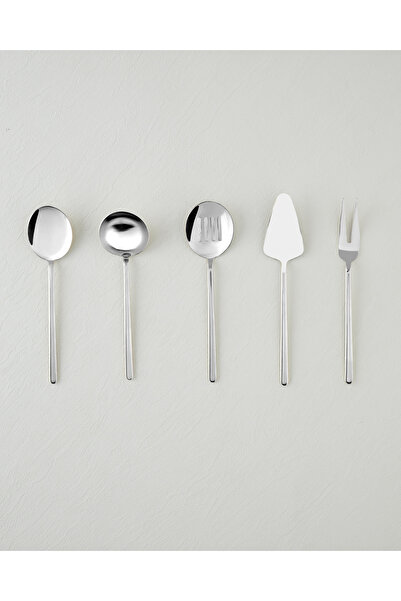 English Home Aurelia Paslanmaz Çelik 5'li Servis Seti 20,5x22,8x21,8x23,5x22 ...