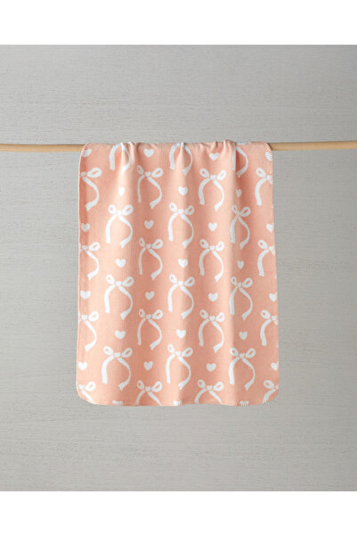 English Home Love Bow Pamuklu Bebe Battaniye 100x120 cm Somon