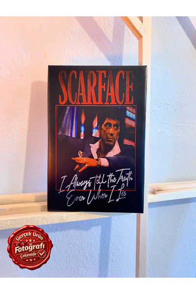 Kanvaspera Scarface, Tony Montana - Al Pacino Kanvas Tablo - Film Posteri Tar...