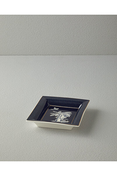 English Home Chic Palm Dekoratif Tabak Lacivert