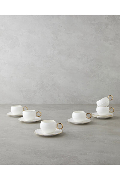 English Home Sheen Kahve Fincan Takımı 90 ml Beyaz-Go (22.12.2025)