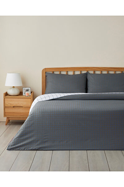 English Home Σετ Παπλωματοθήκης Διπλό Κρεβάτι Checkmate Easy Ironing 200x220 ...