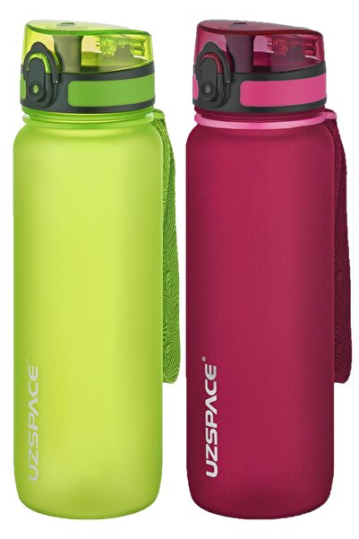 Uzspace مجموعة من قنينتين من التريتان سعة 800 مل، 14 لونًا مختلفًا، خيارات مت...