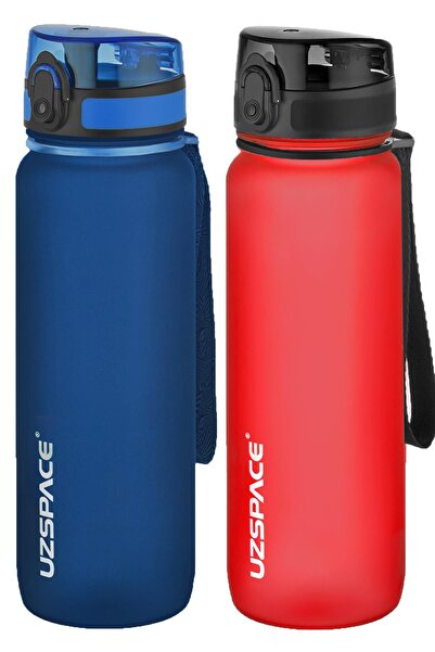 Uzspace مجموعة من قنينتين من التريتان سعة 800 مل، 14 لونًا مختلفًا، خيارات مت...