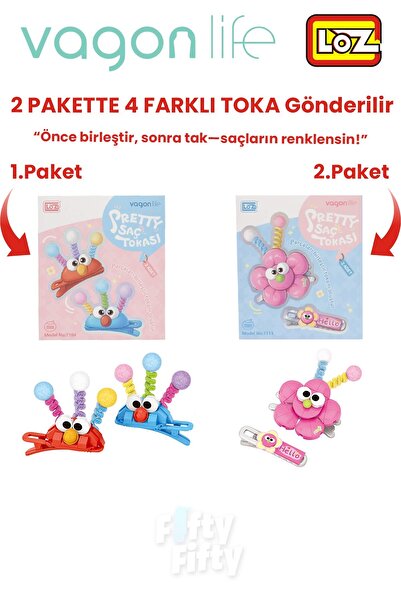 Vagonlife Σετ με 4 κουμπώματα μαλλιών, συνδέστε πρώτα και τοποθετήστε αργότερ...