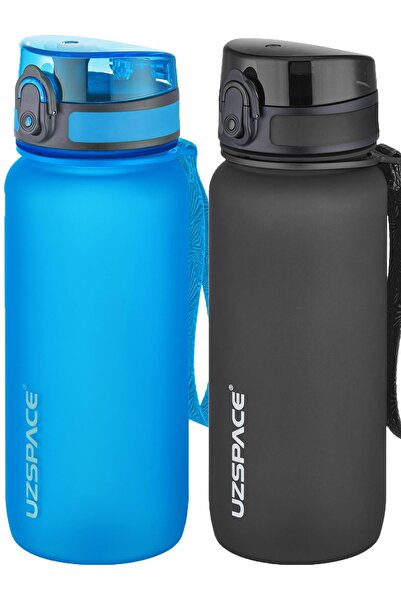 Uzspace 2-Piece Tritan Flask Set 650 ml 14 Different Color Options Fiftyfifty...