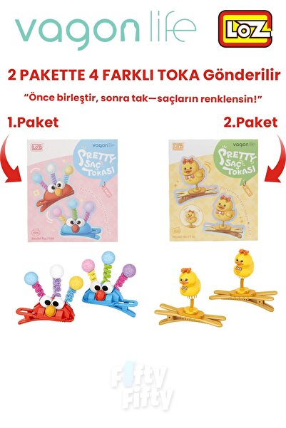 Vagonlife مجموعة من 4 مشابك شعر، تُجمع أولاً ثم تُثبت (يتم إرسال عبوتين تحتوي...