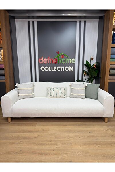 defnehome collection Jakar Kumaş Lastikli Kayma Yapmayan 3 Kişilik 1 Adet Büy...