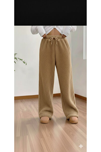 Es Sport Plush Bottom Sweatpants Comfortable Elastic Waist for Autumn and Win...