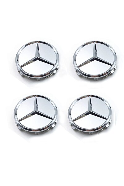 OEM Set de 4 capace pentru jante din aliaj Mercedes Benz 70mm - 75mm gri