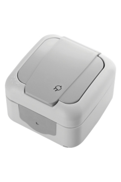 VİKO Palmiye Nemliyer Kapaklı Topraklı Priz IP54